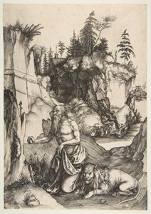 San Girolamo penitente nel deserto da Albrecht Dürer